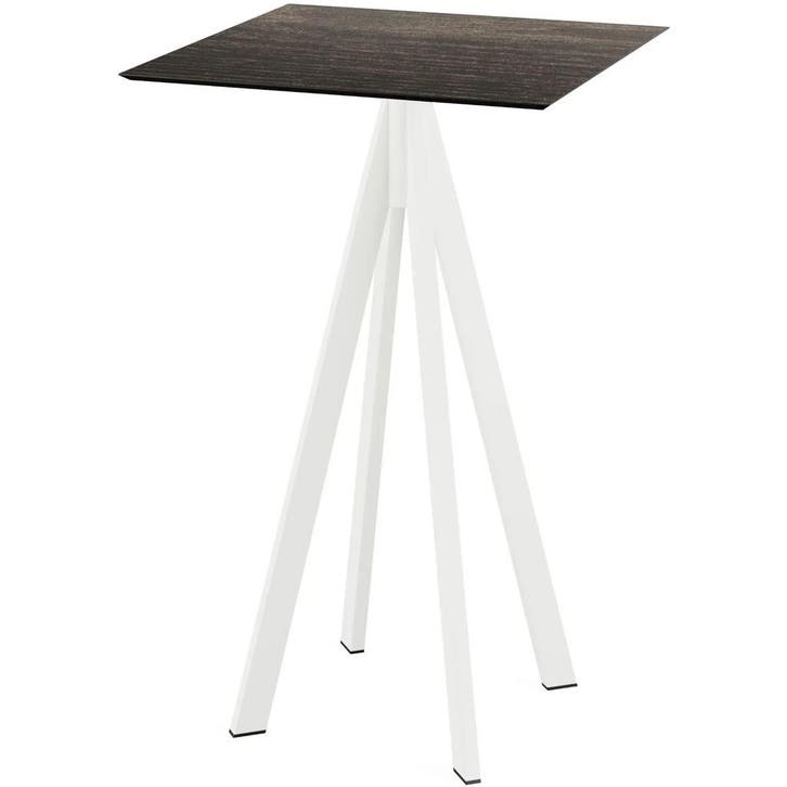 Statafel | INFINITY | HPL/RVS | Houtlook Blad | Wit Frame |, Articles professionnels, Horeca | Équipement de cuisine, Envoi