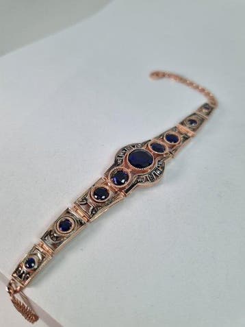 Zonder minimumprijs - Armband - 9 kt. Roségoud, Zilver, Nieuw