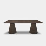 Tafel Rechthoekig Eikenhout  Kegelpoot  220x100, Huis en Inrichting, Tafels | Eettafels, Nieuw