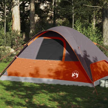 vidaXL Koepeltent 6-persoons waterdicht oranje, Verzenden, Nieuw