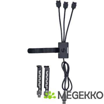Lian Li PW-U2TPAB USB Hub Black, Verzenden