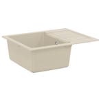 vidaXL Wasbak Beige 620 x 500 mm 80% Kwarts en 20% Hars, Verzenden, Nieuw