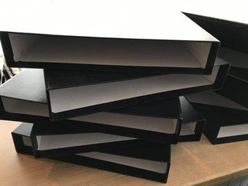 Accessoires - 15 Davo cassettes voor LX voordrukalbums, Gestempeld