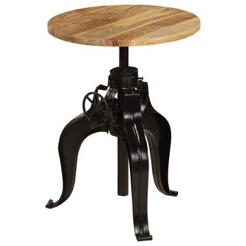 vidaXL Bartafel 60x(76-110) cm massief mangohout, Verzenden, Nieuw