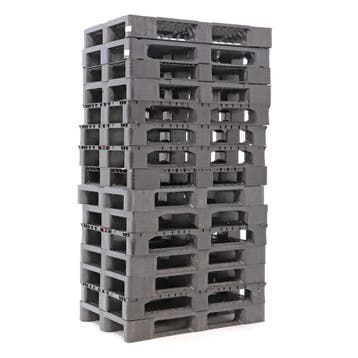 Gebruikte Kunststof pallets roosterpallet, Ophalen of Verzenden