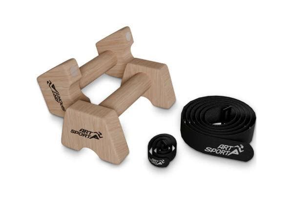 Veiling - Houten opdrukstangen - M - 23x14x9 cm, Sports & Fitness, Équipement de fitness