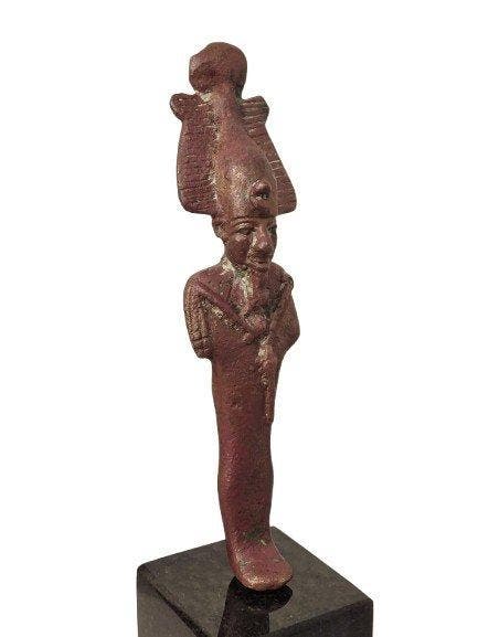 Oude Egypte, Ptolemeïsch Brons Osiris - 13.3 cm, Collections, Minéraux & Fossiles