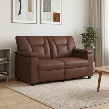 vidaXL bank / zetel Bruin 151 x 85 x 93 cm Kunstleer, Verzenden, Nieuw