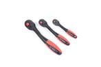 TM 1/4 Professionele Premium Ratel 72 Tands Rood / Zwart, Verzenden, Nieuw