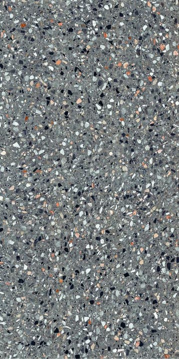 Vloertegel/Wandtegel Terre Terrazzo Medley Antraciet 60x120, Ophalen of Verzenden, Vloertegels