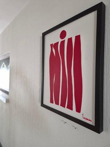 Liesens - All in the family (Handpainted on white canvas met