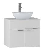 Wastafelkast Colorado 60 x 46 x 52 cm - Wit - Badmeubel, Huis en Inrichting, Badkamer | Badkamermeubels, Verzenden, Nieuw