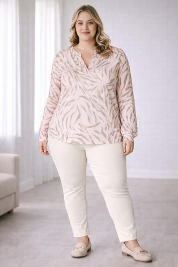 Yest Curve eco shirt Valery3(52)Maat 46/48 (XL) of groter, Verzenden