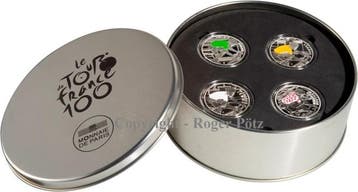 40 Euro Frankreich 4 x 10 Euro 2013 Tour de France zilver..., Postzegels en Munten, Verzenden, België