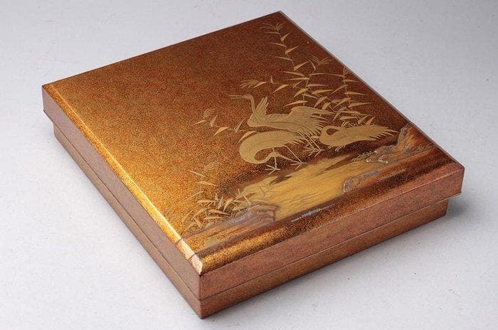 Suzuribako/Writing box - Boîte - Suzuribako antique raffiné,, Antiquités & Art, Antiquités | Autres Antiquités