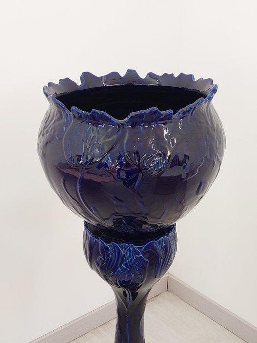 Colonne - Laveno - 1920-1930 - SCI Laveno, Antiquités & Art, Antiquités | Verre & Cristal