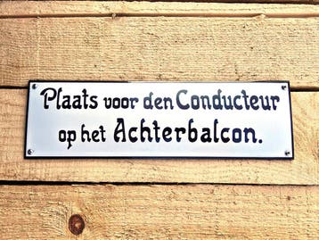 Plaats voor den conducteur op het achterbalkon, Verzamelen, Verzenden, Nieuw