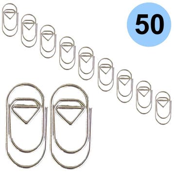 Fako Bijoux - 50x Mini Paperclip Diamant Zilver -, Diversen, Cadeauverpakkingen, Verzenden, Nieuw