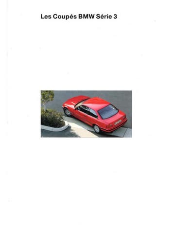 1994 BMW 3 SERIE COUPÉ BROCHURE FRANS, Nieuw