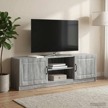 vidaXL TV Kast Grijs sonoma 150 x 31 x 47 cm Bewerkt hout, Verzenden