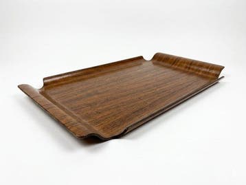 Dienblad - Teak - Twee Scandinavisch dienbladen