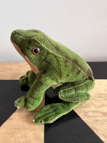 Steiff - Jouet Kikker ‘Froggy’ - fluwel - 1960-1970 -