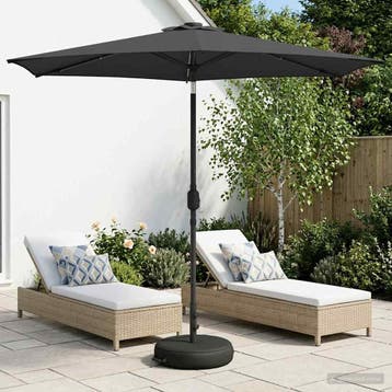 vidaXL Tuinhaard met LED-verlichting en basis 270 x 270 cm, Verzenden