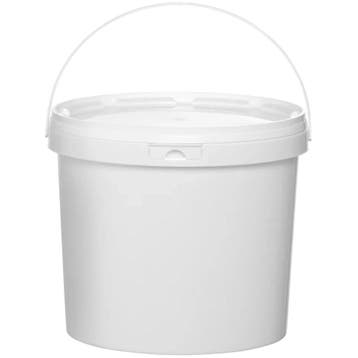 Emmer | Kunststof | Wit | 5.8L | Incl. Deksel |, Verzenden, Nieuw in verpakking