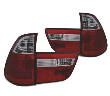 FEUX ARRIÈRE POUR BMW X5 E53 99-03 LED ROUGE FUMÉ, Verzenden