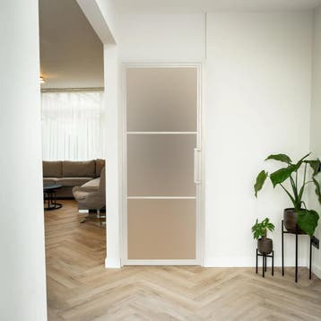 Stalen Binnendeur - Wit - 3 Vlaks - Mat glas, Bricolage & Construction, Binnendeur
