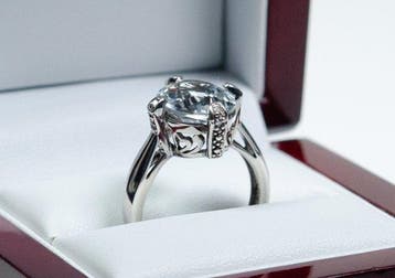 Zonder minimumprijs - Ring - 925 zilver - 3,50 ct