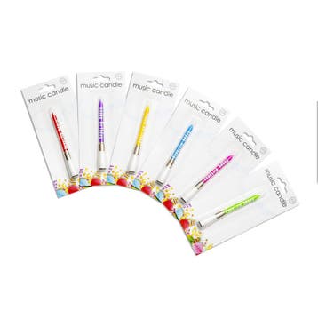Kaars met Muziek 7,8cm, Verzenden