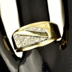 Ring - 10 kt. Geel goud Diamant (Natuurlijk), Handtassen en Accessoires, Ringen, Nieuw