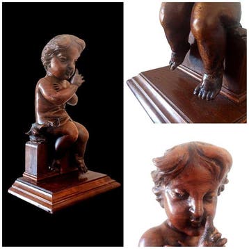 Decoratief ornament - Italië - Putto - 30 cm