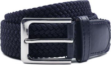 Geweven Riem Donkerblauw maat 95 Heren, Verzenden, Echt leder, Nieuw, Suitable