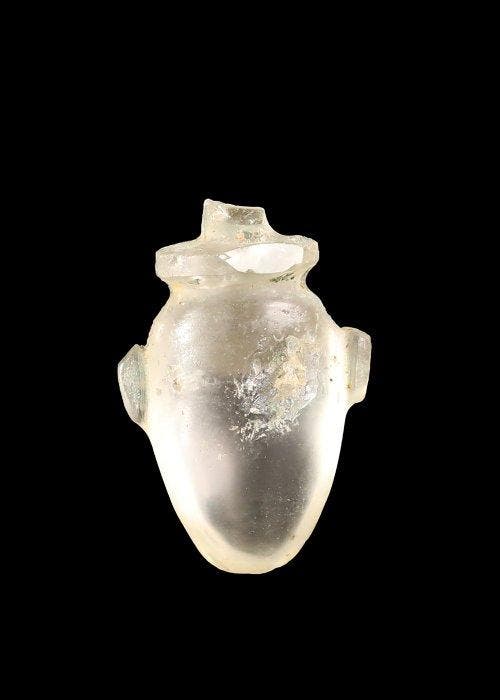Oude Egypte, late periode Bergkristal Hartamulet (Zonder, Antiek en Kunst, Antiek | Overige Antiek