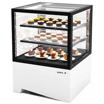 Koelvitrine | INTEGRA | Wit/Zwart | +2°C/+6°C | Geforceerd, Verzenden, Nieuw in verpakking