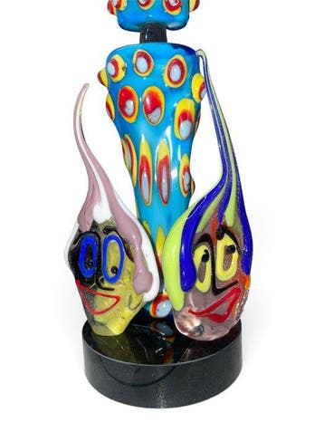 sculptuur, Modern family - 27 cm - Glas