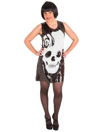halloween skelet glitter jurk, Ophalen of Verzenden, Nieuw