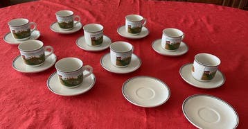 Villeroy & Boch - Koffieservies - décor au lapin - VITRO -