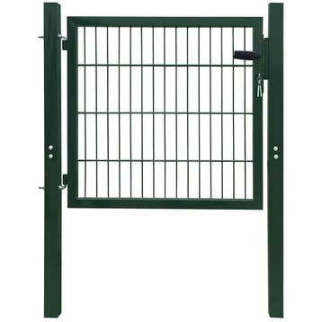 vidaXL 2D Hekpoort (Enkel) Groen 100x80 cm, Verzenden, Nieuw