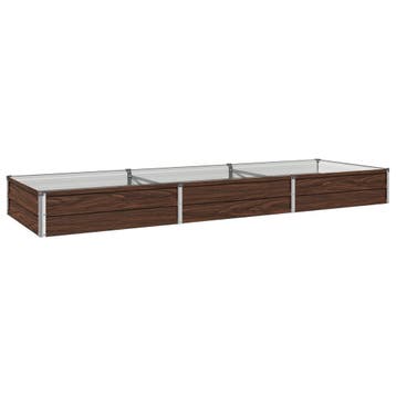 vidaXL Verhoogde Tuinbak Zwart 240 x 80 x 24 cm koudgewalst, Verzenden