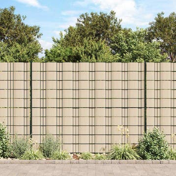 vidaXL Privacystrips 35x0,19 m PVC crèmekleurig, Verzenden