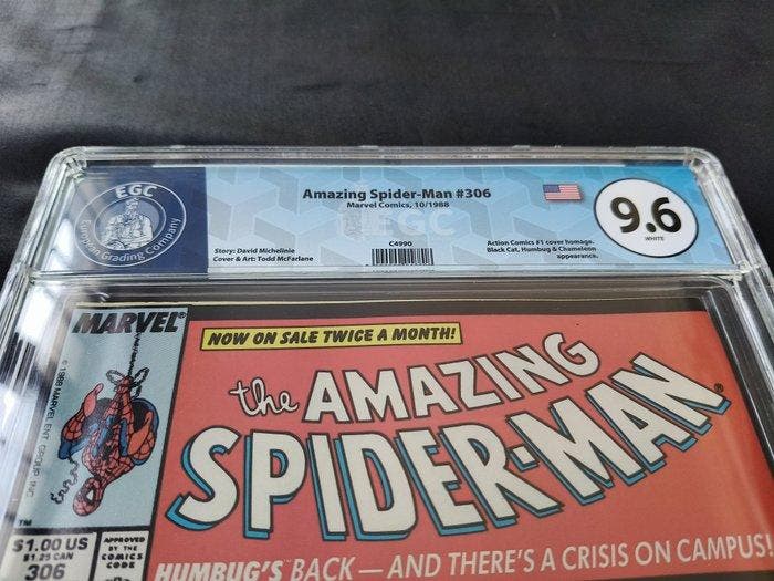 The Amazing Spider-Man #306 - EGC 9.6 - Humbugger - Cover, Boeken, Strips | Comics