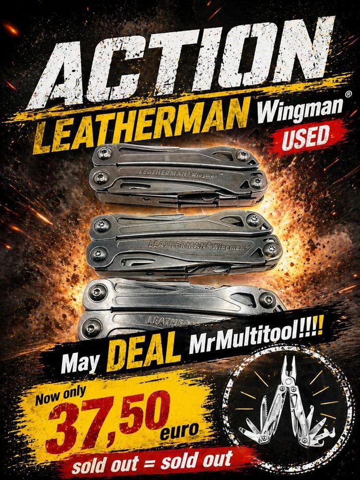 LEATHERMAN WINGMAN MEI DEAL MRMultitool!!!!  USED  ONLY 37,5, Caravans en Kamperen, Kampeergereedschap, Gebruikt, Verzenden