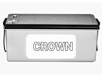 Crown AGM Accu 180 Ampere, Nieuw