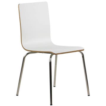 Stoel | DANIS | Wit | RVS Poten | 485x530x820(h)mm Luxus, Verzenden