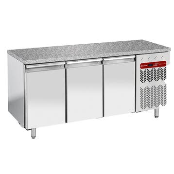 Koeltafel, geventileerd, 3 deuren EN 600x400 - Top in granie, Verzenden