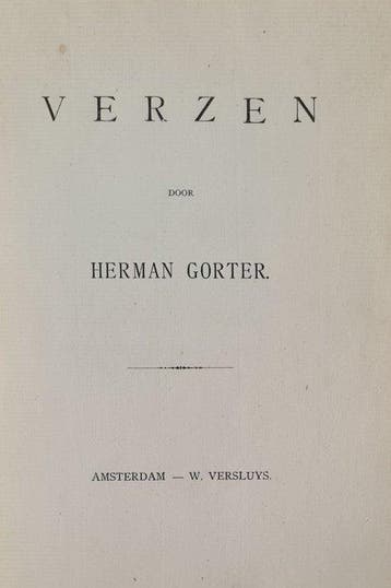 Herman Gorter - Verzen - 1890, Antiquités & Art, Antiquités | Livres & Manuscrits