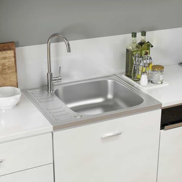 vidaXL Gootsteen met afvoerset 600x500x155 mm roestvrij, Huis en Inrichting, Keuken | Keukenelementen, Verzenden, Nieuw